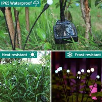 Solar Powered Firefly Lights Outdoor 10 Pack Solar Firefly Lights Outdoor Waterproof, Color Changing Firefly Solar Garden Lights Outdoor Starburst Swaying Lights For Yard Patio Pathway Decoration