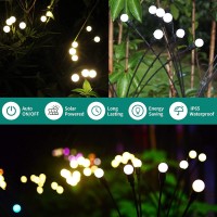 Solar Powered Firefly Lights Outdoor 10 Pack Solar Firefly Lights Outdoor Waterproof, Color Changing Firefly Solar Garden Lights Outdoor Starburst Swaying Lights For Yard Patio Pathway Decoration