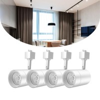 Alampever Led Track Lighting Heads For J Track,Dimmable Track Lighting Fixtures Ceiling For Wall Art,12W Track Light,800Lm, Cri90, 3000K Soft White,75W 4Pack, White