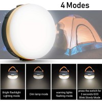 Led Camping Lantern Rechargeable Portable Tent Light 300Lm3 Light Modes1800Mah Power Bankwith Magnet Baseelectric Lanter