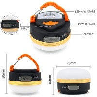 Led Camping Lantern Rechargeable Portable Tent Light 300Lm3 Light Modes1800Mah Power Bankwith Magnet Baseelectric Lanter