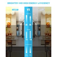 Ensenior 12 Pack 4 Inch Ultra-Thin Led Recessed Light With Junction Box, 2700K/3000K/3500K/4000K/5000K Selectable, 9W 75W Eqv, Dimmable, 750Lm High Brightness - Etl And Energy Star Certified