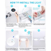 Ensenior 12 Pack 4 Inch Ultra-Thin Led Recessed Light With Junction Box, 2700K/3000K/3500K/4000K/5000K Selectable, 9W 75W Eqv, Dimmable, 750Lm High Brightness - Etl And Energy Star Certified