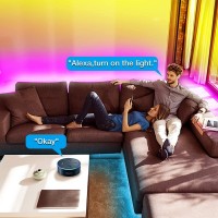 Daybetter 65.6Ft Wifi Smart Led Lights Strip With Tuya App Control For Bedroom Decoration Work With Alexa And Google Assistant(2 Rolls Of 32.8Ft)