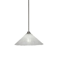 Paramount 1 Light Pendant In Brushed Nickel Finish With 16