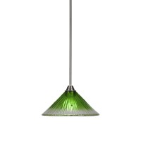 Paramount 1 Light Pendant In Brushed Nickel Finish With 12