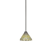 Paramount 1 Light Mini Pendant In Brushed Nickel Finish With 7