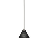 Paramount 1 Light Mini Pendant In Brushed Nickel Finish With 7