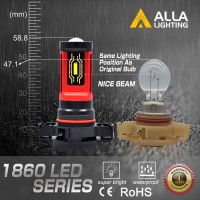 Alla Lighting 12276 2504 PSX24W LED fog lights bulbs replacement of the halogenincandescent fog lights DRL daytime running lights back up reverse light6000k xenon whiteHere is 12276 2504 PSX24W LED fog lights bulbs specificationLED Chip Type high quality 