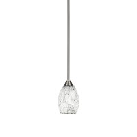 Paramount 1 Light Mini Pendant In Brushed Nickel Finish With 5