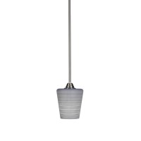 Paramount 1 Light Mini Pendant In Brushed Nickel Finish With 6