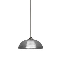 Paramount 1 Light Pendant In Brushed Nickel Finish With 13