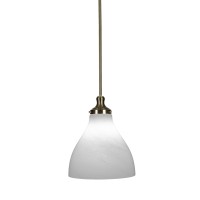 Juno Stem Hung Pendant In New Age Brass Finish With 11.5