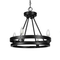 Belmont 4 Light Chandelier Shown In Matte Black Finish