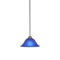 Paramount 1 Light Mini Pendant In Brushed Nickel Finish With 10