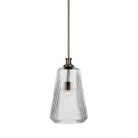 Carina Stem Hung Pendant In New Age Brass Finish With 10.5