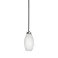 Paramount 1 Light Mini Pendant In Brushed Nickel Finish With 5.5