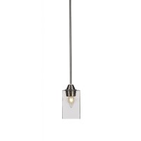 Paramount 1 Light Mini Pendant In Brushed Nickel Finish With 4