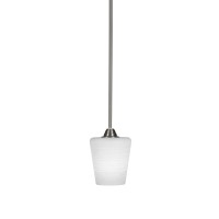 Paramount 1 Light Mini Pendant In Brushed Nickel Finish With 6