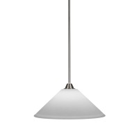 Paramount 1 Light Pendant In Brushed Nickel Finish With 16