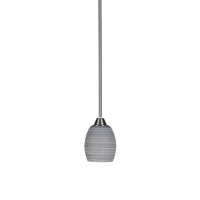 Paramount 1 Light Mini Pendant In Brushed Nickel Finish With 5