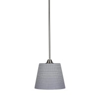 Paramount 1 Light Mini Pendant In Brushed Nickel Finish With 10