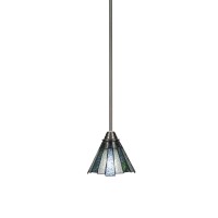 Paramount 1 Light Mini Pendant In Brushed Nickel Finish With 7