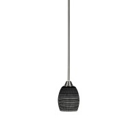 Paramount 1 Light Mini Pendant In Brushed Nickel Finish With 5