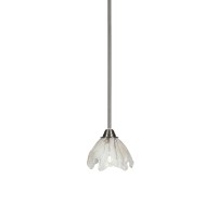 Paramount 1 Light Mini Pendant In Brushed Nickel Finish With 7