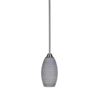 Paramount 1 Light Mini Pendant In Brushed Nickel Finish With 5.5