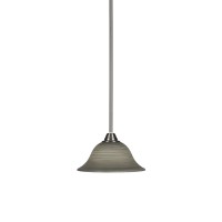 Paramount 1 Light Mini Pendant In Brushed Nickel Finish With 10