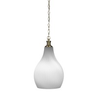 Carina Chain Hung Pendant In New Age Brass Finish With 11.5