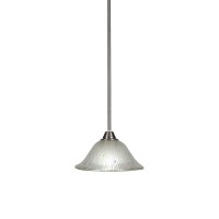 Paramount 1 Light Mini Pendant In Brushed Nickel Finish With 10