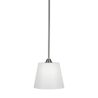 Paramount 1 Light Mini Pendant In Brushed Nickel Finish With 10