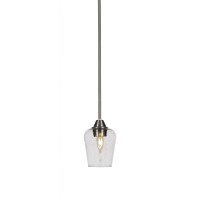 Paramount 1 Light Mini Pendant In Brushed Nickel Finish With 5