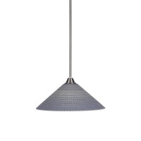 Paramount 1 Light Pendant In Brushed Nickel Finish With 16