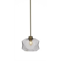 Rocklin Stem Hung Pendant In New Age Brass Finish With 9