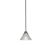 Paramount 1 Light Mini Pendant In Brushed Nickel Finish With 7