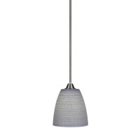 Paramount 1 Light Mini Pendant In Brushed Nickel Finish With 8