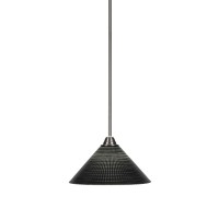 Paramount 1 Light Pendant In Brushed Nickel Finish With 12