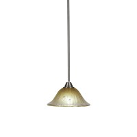 Paramount 1 Light Mini Pendant In Brushed Nickel Finish With 10