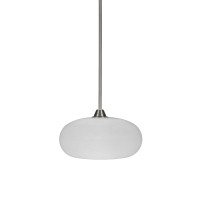 Paramount 1 Light Pendant In Brushed Nickel Finish With 13