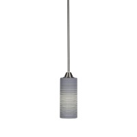 Paramount 1 Light Mini Pendant In Brushed Nickel Finish With 4