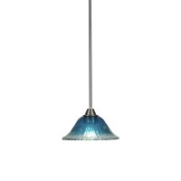 Paramount 1 Light Mini Pendant In Brushed Nickel Finish With 10