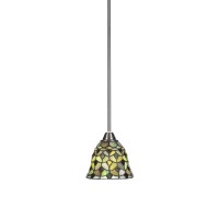 Paramount 1 Light Mini Pendant In Brushed Nickel Finish With 7