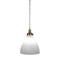 Juno Chain Hung Pendant In New Age Brass Finish With 11.5