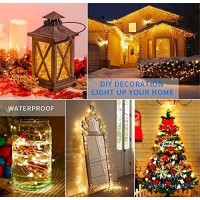 Decute 164Ft 500Led Christmas Fairy String Lights Dimmable With Remote Control, Copper Wire Starry Lights With Ul Cerficated Decorative For Party Wedding Bedroom Christmas Tree Warm White