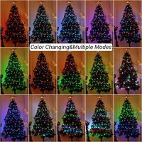 Brizlabs Color Changing Fairy Lights, 66Ft 200 Led Halloween Orange Purple String Light With Remote, White Xmas Tree Lights With Timer, Usb Multicolor Plugin Twinkle Fairy Light For Indoor Christmas