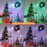 Brizlabs Color Changing Fairy Lights, 66Ft 200 Led Halloween Orange Purple String Light With Remote, White Xmas Tree Lights With Timer, Usb Multicolor Plugin Twinkle Fairy Light For Indoor Christmas