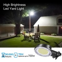 Luyimin Led Barn Light 70W, 9900Lm Dusk To Dawn Yard Lighting With Photocell (700W Incandescent Equiv.) - 5000K Daylight, Ultra Bright Ip65 Waterproof Etl-Listed For Outdoor Security Area Light